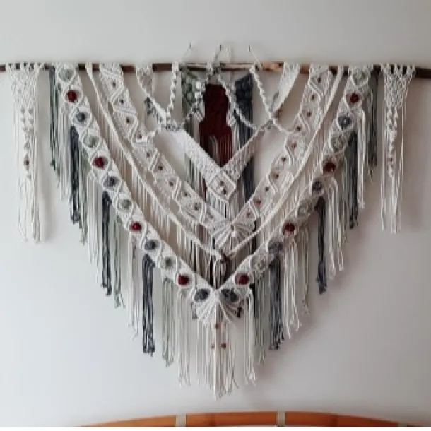 Buntes großes Makramee